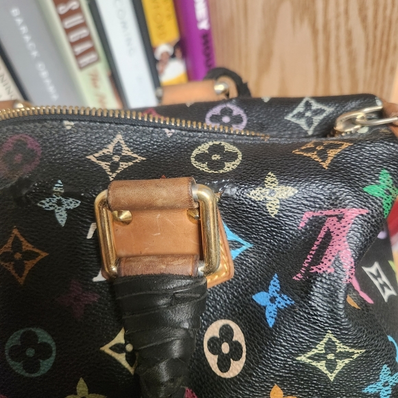 Louis Vuitton multi black square speedy 30 - Picture 12 of 16